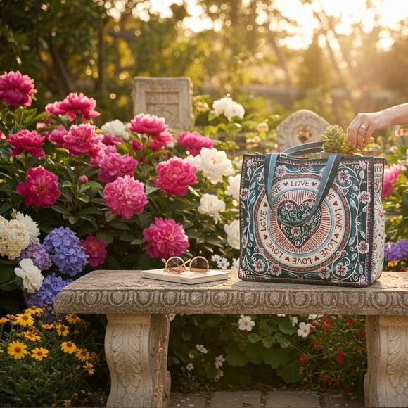 Brighton limited edition hand sketched floral artwork in vibrant tile pattern - Picture 3 of 11